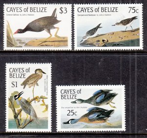 Belize Cayes of Belize 22-25 Birds MNH VF