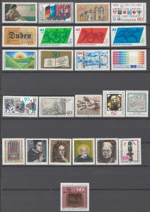 COLLECTION LOT # 1977 GERMANY 24 MNH STAMPS 1980 cv+$21