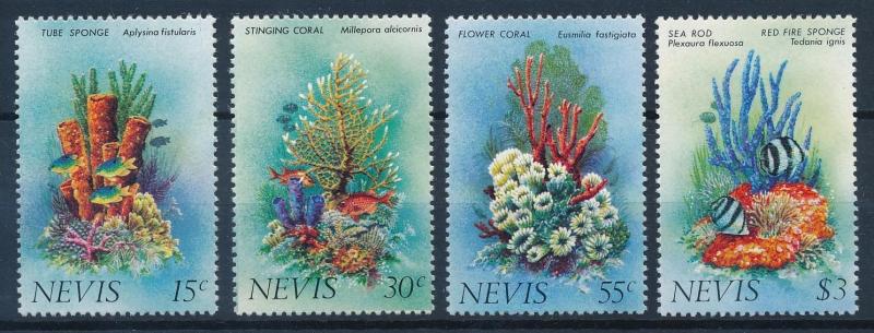 [64630] Nevis 1983 Marine Life Fish Corals  MLH