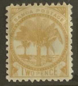 SAMOA 1897 2d SG59c MOUNTED MINT