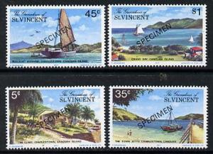 St Vincent - Grenadines 1977 Canouan Island #1 set of 4 o...