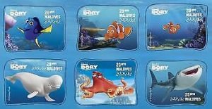 2016 Maldives Mnh. Finding Dory. Michel Code: 6746-6751  |  Scott Code: 3794