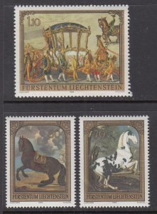 Liechtenstein 660-662 Paintings MNH VF