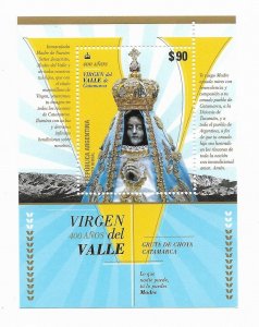 ARGENTINA 2020 VIRGIN OF CATAMARCA VALLEY 400 YEAR 1 SOUVENIR SHEET MNH VF