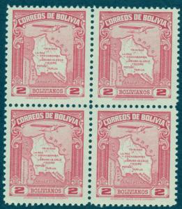 BOLIVIA SC# C49 F-VF MNH 1935 Block of 4