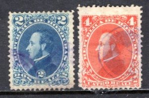 Honduras  #34-35   Used    VF   CV $15.00 ...  2720129