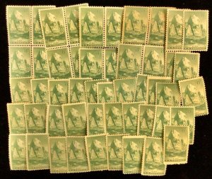 747 Zion Park  National Parks Year Issue 50 MNH 8 c stamps   1934  