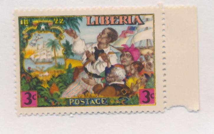 Liberia 1949 Scott 310 MNH - 2c, Landing of first colonists