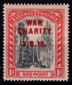 Bahamas 1919 George V Def., Optd. ‘WAR CHARITY’, 1d [Unused]