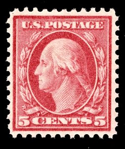 US #505 MINT OG VLH 5 cent ERROR VF/XF