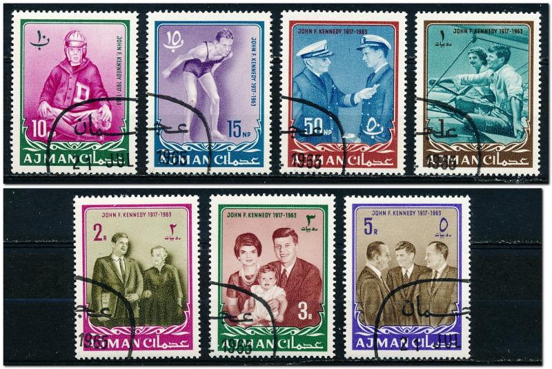 Ajman #19-25 Partial Set of 7 CTO