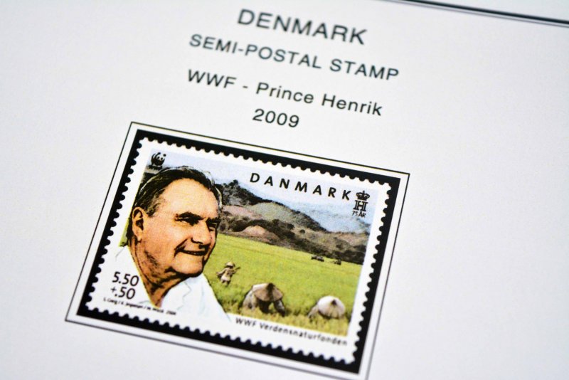 COLOR PRINTED DENMARK 1851-2010 STAMP ALBUM PAGES (186 illustrated pages)