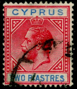 CYPRUS SG93, 2pi carmine & blue, USED. Cat £27.