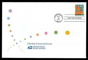 Scott 4538 Forever Love First Day Cover with Ceremony Program Insert