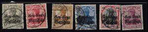 Germany 1916,Sc.#N6 and more used Gen.Govn. Warschau cv. €15