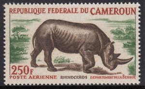 1964 CAMEROON BLACK RHINOCEROS (YVERT# A55) MNH VF