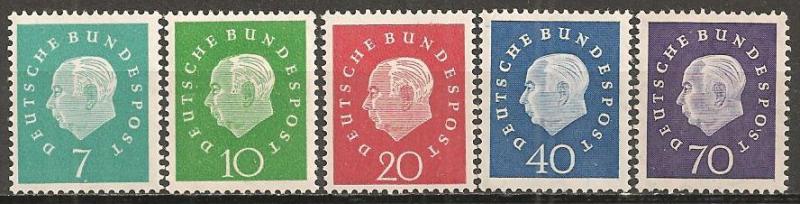 Germany #793-7 MNH VF CV $16.50 (2444)  