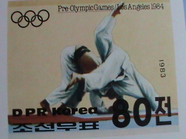 ​KOREA STAMP:1983- SC#2298 PRE-OLYMPIC LA'84- JUDO-MNH IMPERF:RARE S/S SHEET.-