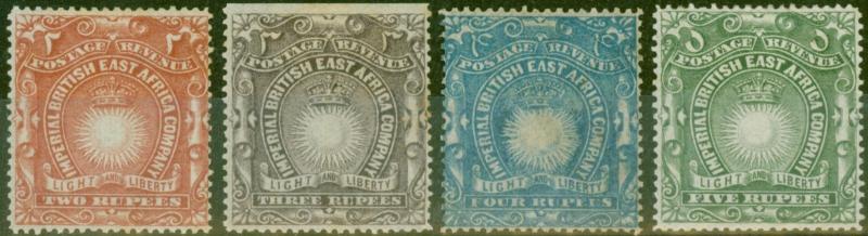 B.E.A KUT 1890 set of 4 High Value SG16-19 Fine Mtd Mint