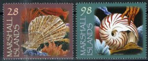 ZAYIX Marshall Islands 971-972 MNH Marine Life Sea Shells 092023S83M