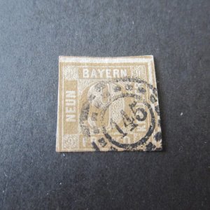 Germany states BAYDRIN 1862 Sc 12 FU