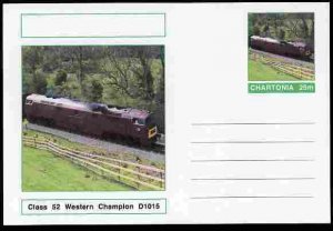 CHARTONIA, Fantasy - Class 52 Western Champion  - Postal Stationery Card...