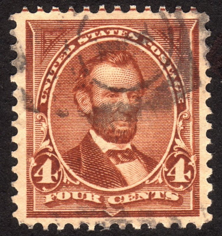 1898, US 4c, Very nice VF/XF Jumbo, Used, Sc 280b