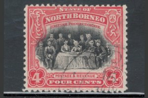 North Borneo 1926 Meeting of the Assembly 4c Scott # 170 Used