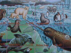 U.N. STAMP: 1998- SC #.322-INTERNATIONAL YEAR OF THE OCEAN: MNH GENEVA SHEET