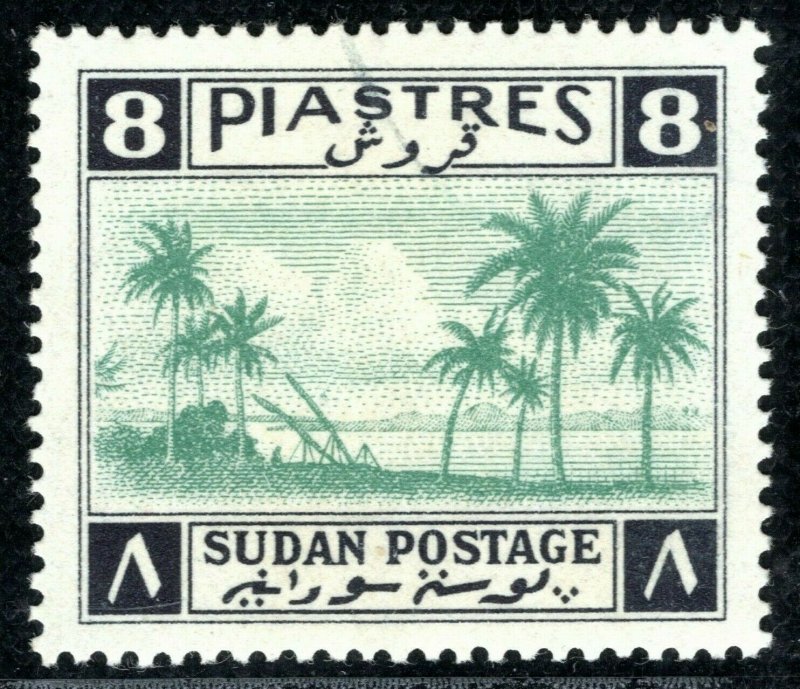 SUDAN KGVI Stamp 8 Piastres Used/Mint MM? YBLUE117