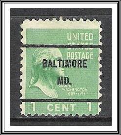 US Precancel #804-61 Baltimore MD Used