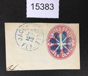 MOMEN: US STAMPS  # U59 FANCY CANCEL USED LOT #15383