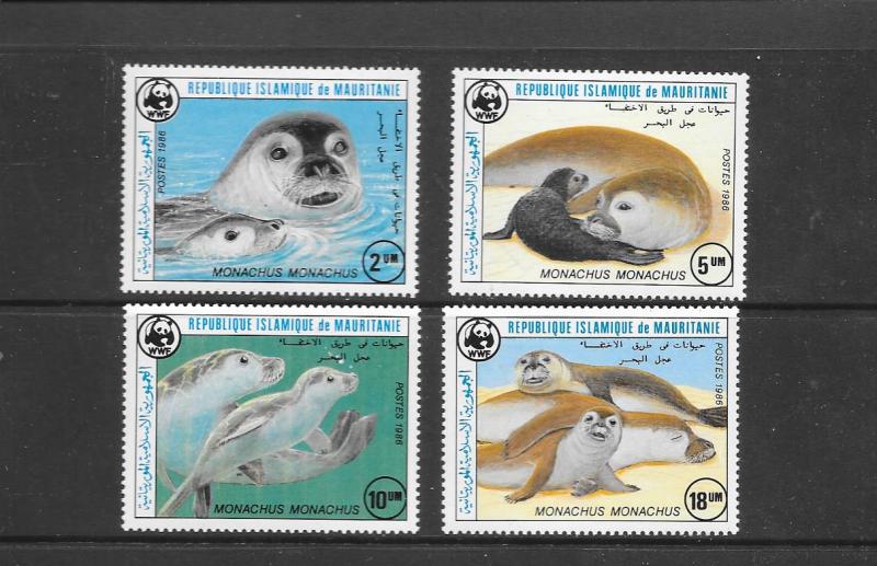 SEALS - MAURTANIA- WWF #597-600