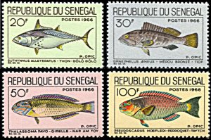 Senegal 270-273, MNH, Native Fish