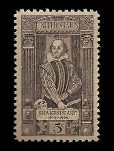 # 1250 MINT NEVER HINGED WILLIAM SHAKESPEARE     VF+