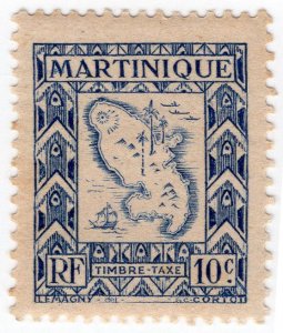 MARTINIQUE #J37 1947