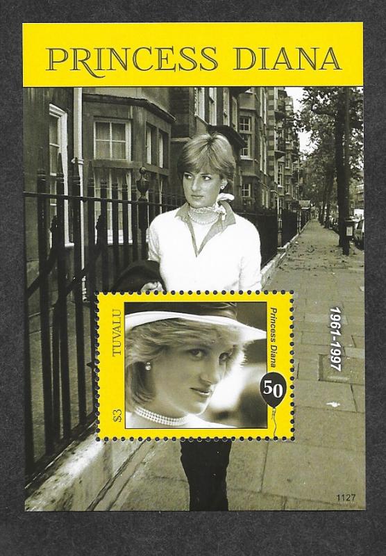 Tuvalu 1187 Mint NH Souvenir Sheet Princess Diana!
