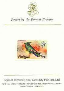 Antigua 1976 Crested Hummingbird 1/2c (without imprint) i...