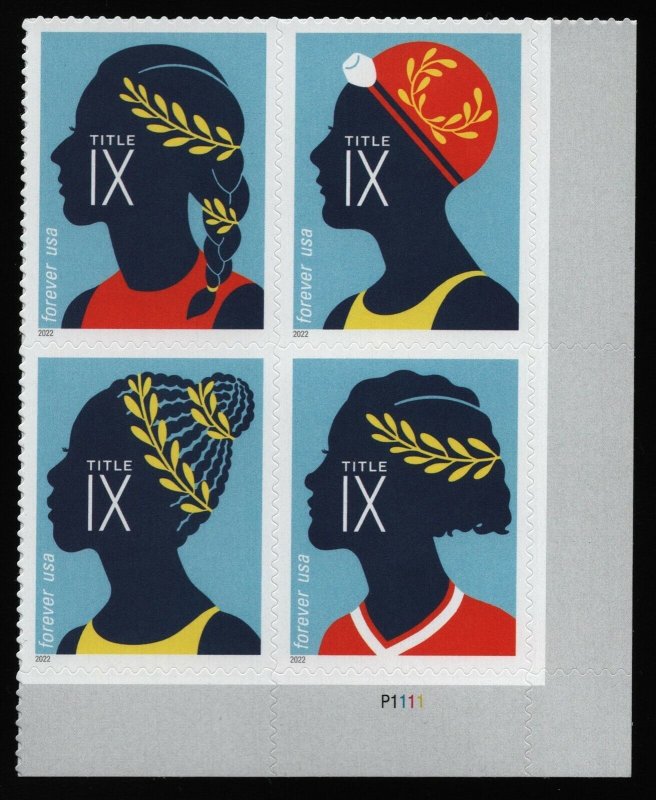 #5671b Title IX, Plate Block [P1111 LR] Mint **ANY 5=FREE SHIPPING**