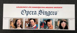 US scott# 3154-3157 Opera Singers Plate Block of  4 stamps MNH