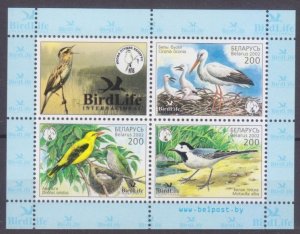 2002 Belarus 459-461/B29 Birds 