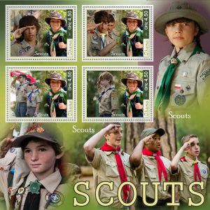 Stamps. Scouts 2024 year 1+1 sheets perforated  NEW