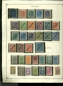 Collection, AUSTRIA Part A Scott Pages, 1850/1959, Cat $192, Mint & Used