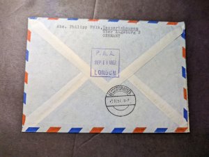 1957 USA Polar Airmail First Flight Cover FFC San Francisco CA to Germany