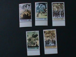 AUSTRALIA-1990 SC#1174-8 AUSTRALIA & NEW ZEALAND ARMY CROPS-MNH VF-LAST ONE