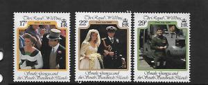 SOUTH GEORGIA, 106-108, MNH,WEDDING OF PRINCE ANDREW AND SARAH FERGUSON