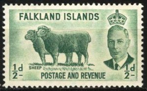 Falkland Islands 1952 Sheep's MNH