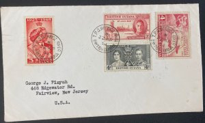 1953 Berbide River British Guiana Cover To Fairview NJ USA