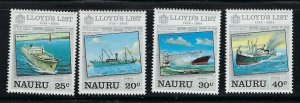 Nauru 280-83 MNH 1984 Lloyds List (fe1126)