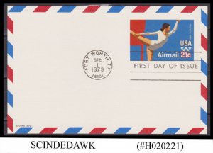 UNITED STATES USA - 1979 21c AIRMAIL OLYMPIC POSTCARD - FDI